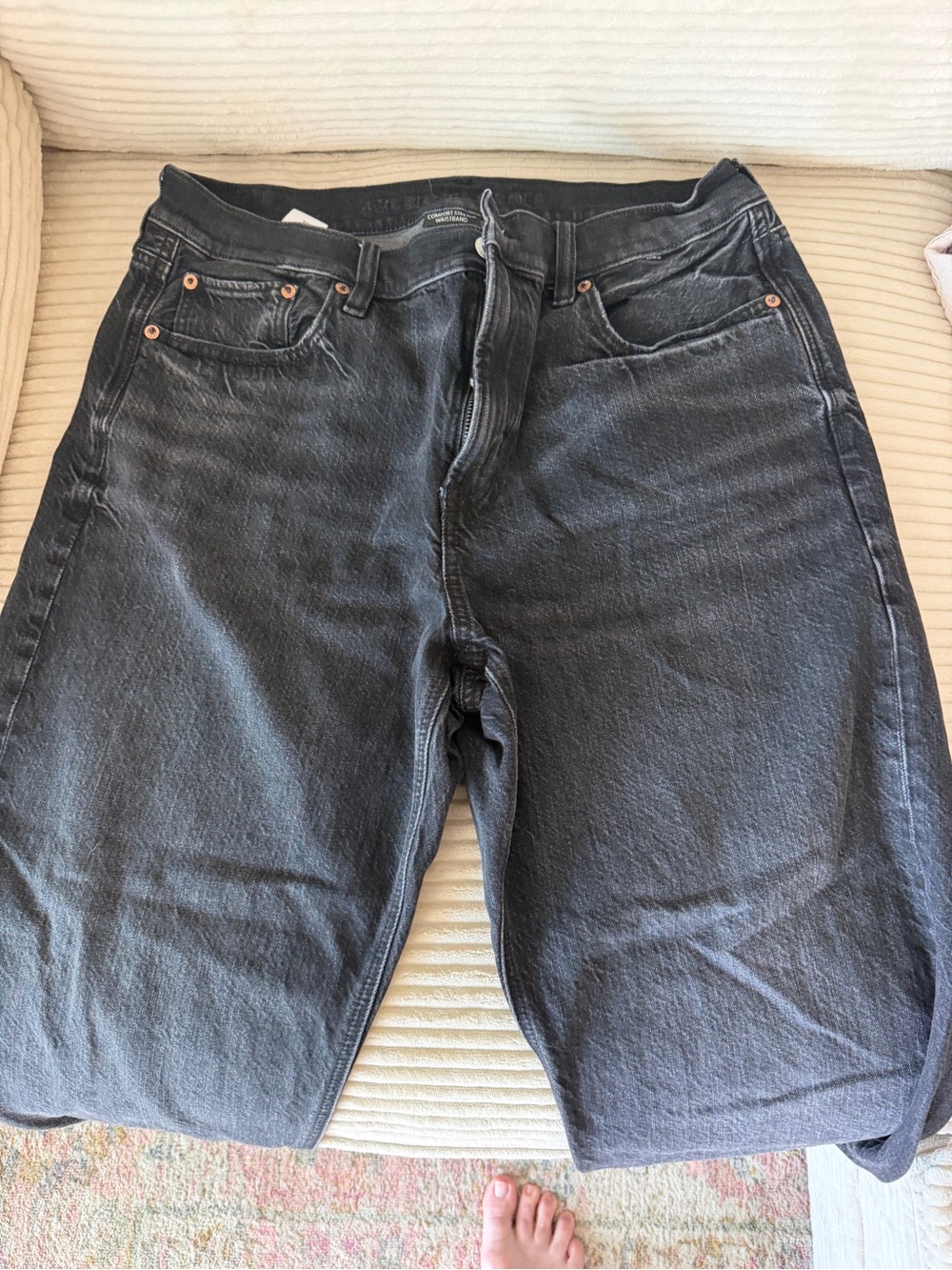 American Eagle Outfitters Black Boyfriend Jeans